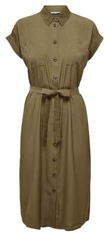 ONLY Onlhannover S/S Shirt Dress Noos WVN Casual Femme, Petit, 38