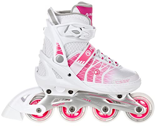 RAVEN Inlineskates Crystal (White/Pink, 38-42 (25cm-27,5cm))