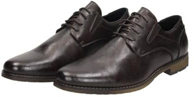 Scarpa Business Fitters Max da Uomo in D.Brown PU - Oversize, Scarpe Grandi Fino a 49 EU