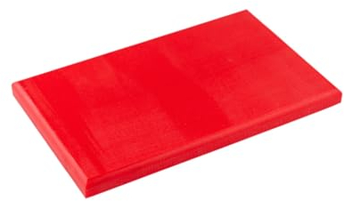 TOPATUPA - Tabla de corte profesional de polietileno - 40x30x2 cm - con gomas antideslizantes (Rojo)