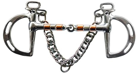 HGZLQKD Horse Bit Horse Training Ultralight Snaffle Bit Horse Gag Bit for Training Horse Chewing Horses Mules Outdoor Sports, 12.7cm