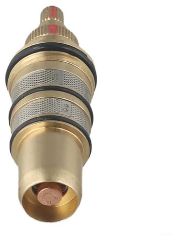 Gdfnmogo Cartucho termostático de latón de repuesto para válvula mezcladora de ducha, kit de barra de control de temperatura, cartucho mezclador de ducha, con anulación de seguridad para termostato de