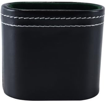 Gutol Gobelets à dés en cuir PU sans dés, accessoires de jeu portables et silencieux pour jeux entre amis, soirées, voyages, bars, karaokés et clubs.