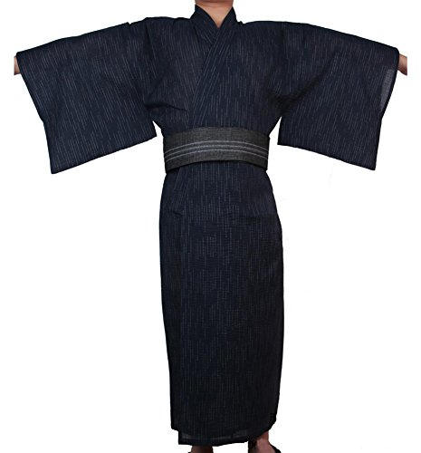 Jinbei Herren japanische Yukata japanische Kimono Home Robe Kleid # 09 [Größe XL]
