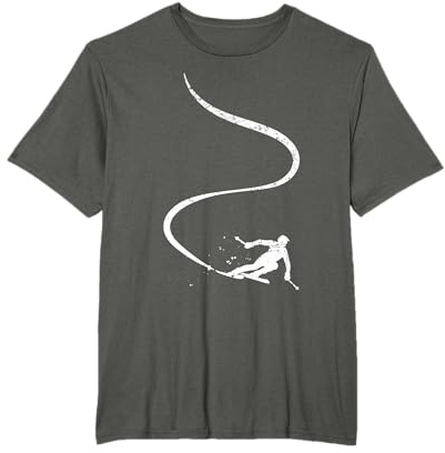 skieur de descente montagne ski sport ski skieur cadeau T-Shirt