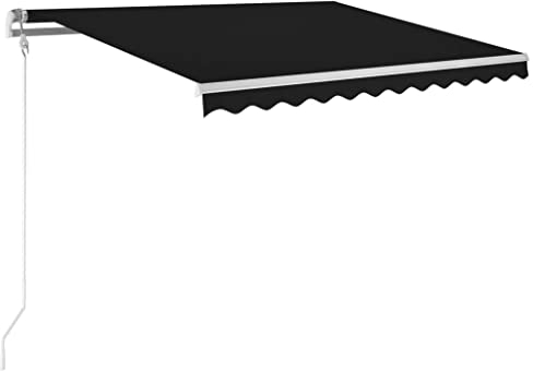 vidaXL Markis automatiskt infällbar 300x250 cm antracit