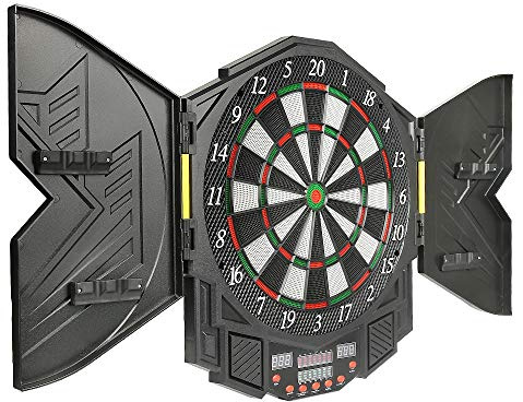 Juego de dardos electrónico, Dardboard E LCD con Diana de dardos con Segmento digital 12 dardos 27 Juegos con 216 Opciones de Juego Profesional Electrónica