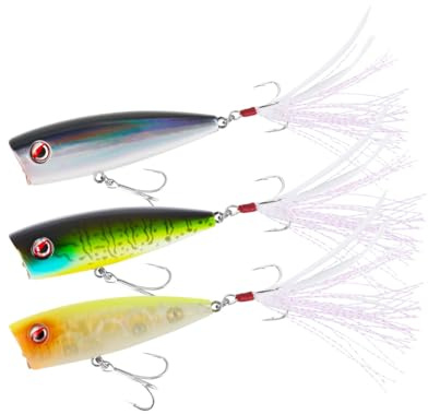LITTMA Bass Fishing Topwater Popper Lures - Durable Design with High-Performance Popping Action for Trophy Bass
