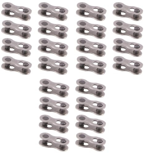 Kisangel 24 Paare 8 Kette Fahrradketten Fahrräder 10-fach Kette Fixie-Fahrrad Kettenglied Mountainbike-Kette 10 Kette Adapter Kettenrad Gliederkette heimtrainer fahrrad die Kette Verbinder