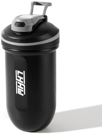 LHHW Protein Shaker edelstahl 500ml - Keine Mischkugel erforderlich kalt halten auslaufsicher BPA frei eiweiß shaker proteinshake