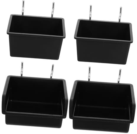 OUNONA Lot De 4 Organiseurs Muraux Pour Outils De Garage Supports De Clés Organiseurs Accessoires Détabli Boîte De Rangement Boîte À Vis Support De Perceuse