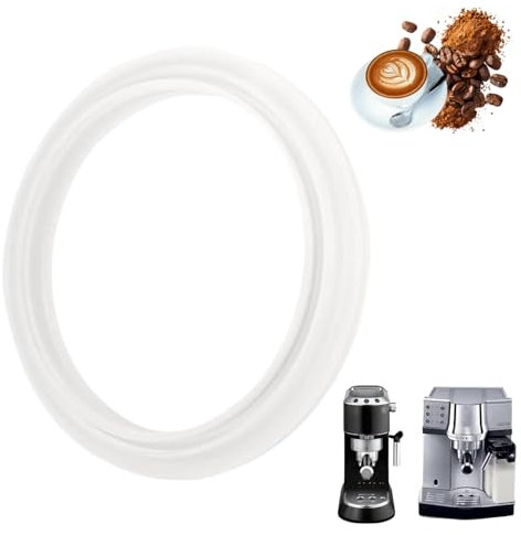 Junta de sellado para cafetera EC680 EC685 EC820 EC850 EC860 – junta de silicona de repuesto para cafetera, junta tórica apta para (blanco)