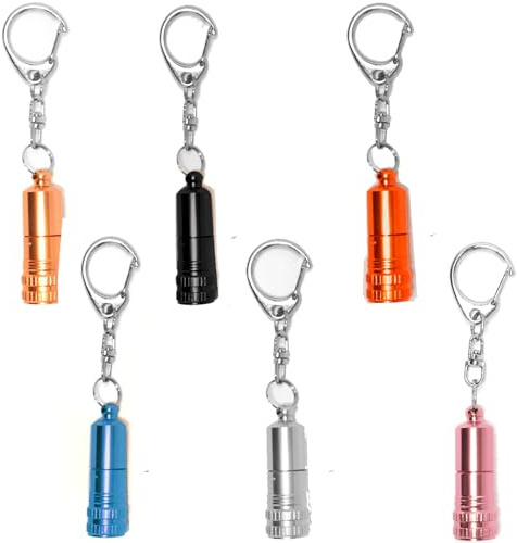 Constefire Mini Linterna LED, 6 PCS Linterna Niño Portátiles de Premium Ligero y Duradero Linterna Mini Linterna con Llavero para Ciclismo, Camping, Montañismo