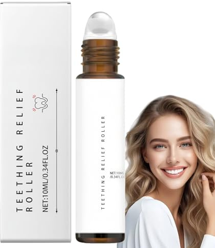 Rullo per dentizione, efficace rullo per oli essenziali, rullo per dentizione, polvere per dentizione, rullo per lenire l'olio essenziale per la dentizione, rullo re/LIEF con delicato effetto gel per