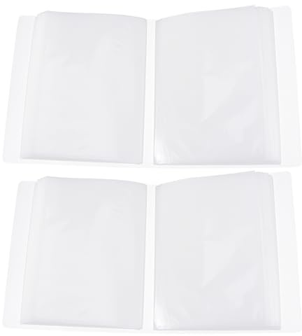 JECOMPRIS Álbum de Fotos 6 Pulgadas 100 Páginas Bolsas de Inserción Mate Pp para Álbum Sencillo Diy, Libro de Recortes Hecho a Mano para Obsequio y Decoración en Hogar