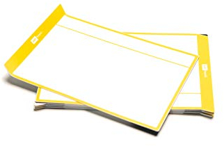PATboard Scrum Board und Kanban Tafel Task Cards - L (groß) - Satz mit 8 - gelb