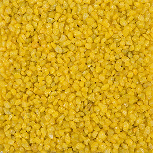 DEKOMARKET Granulato decorativo, 2-3 mm, piccole pietre decorative, 0,5 kg (giallo)