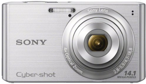 Sony W610 Compact Digital Camera 14.1 Megapixels 4x Zoom Silver (Renewed)