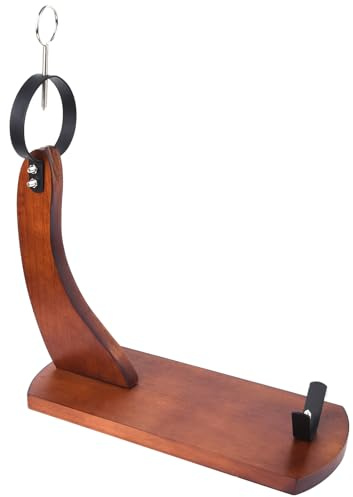 Ham Stand, Wooden Ham Stand, Ham Holder Stand for Carving Spanish Hams and Italian Prosciutto with Non-Slip Pads, Stable Sturdy Wood Board