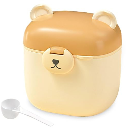 Dispensador de Leche en Polvo,Dispensador de Fórmula para Bebés,Hermético Caja de Leche en Polvo para Alimentaci,Contenedor Dispensador de Fórmula Portátil para Viajes