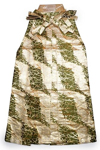 DEAR VANILLA Authentic Japanese Andon Hakama 91cm Men's Kimono Pants/Skirt Made in Japan HKM-0112 Gold