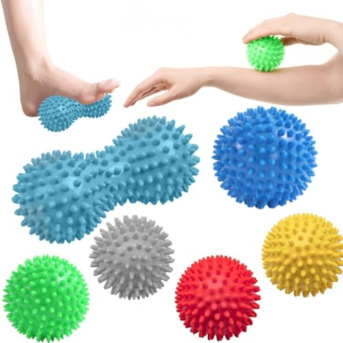 Lot De 6 Balles De Balle De Massage, Balle De Massage Voute Plantaire, Balles De Massages Dos, Boule De Convient Pour Le Massages Des Coudes Et Des Pieds, Des Mains Et Du Dos ﻿
