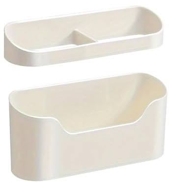 GXILMZ Umbrella Stand Wall Mounted Umbrella Holder Nail Free Fastener Style Multi-Functional Home Umbrella Storage Rack Sun Umbrella Holder for Home Entryway(White)