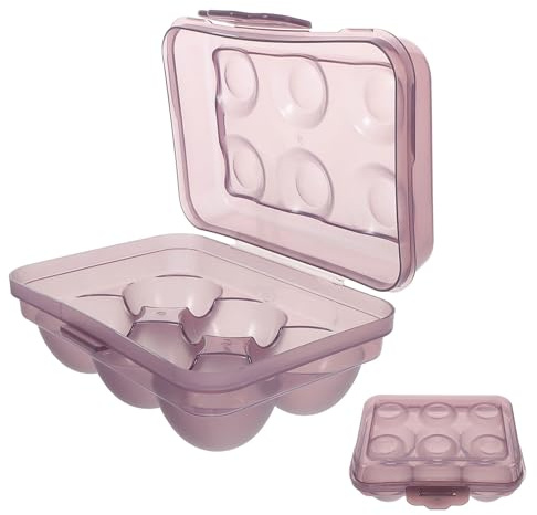Garneck Boîte à Œufs Transparente Compartiments pour Réfrigérateur Camping Pique- Voyage Léger Résistant aux Chocs