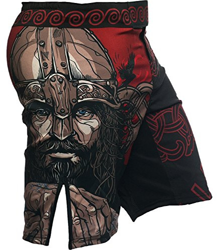 Hardcore Training Fight Shorts Uomo Pantaloncini da Combattimento Arti Marziali MMA BJJ Boxe Muay Thai Grappling Fitness No Gi
