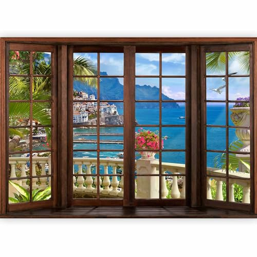 murando Fotomurales 400x280 cm XXL Papel pintado tejido no tejido Decoración de Pared decorativos Murales moderna Diseno Fotográfico Paisaje Mar Naturaleza c-C-0059-a-a