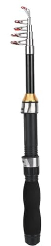 Telescopic fishing rod,Portable compact travel pole,Mini sea freshwater rod for anglers,Bass trout fishing on beach river trip