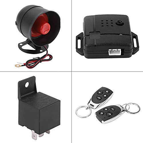 Universal Car Alarm System, Wireless Car Alarm Security System Protection Anti-theft System Keyless Entry with 2 Remote Controls Siren car alarm system car alarm alarm with remote start al