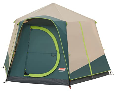 Coleman Polygon, Amplia Tienda con visión 360°, Tienda de campaña Familiar, Estructura de Varillas de Acero de Gran Estabilidad, Montaje fácil, 100% Impermeable