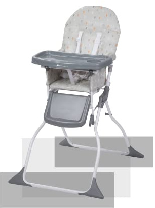 BEBECONFORT Keeny Hochstuhl, Easy Transport, 6 Monate bis 3 Jahre, 15 kg, Warm Grey