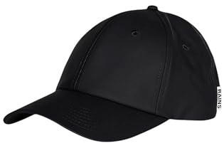 RAINS Unisex Kappe W1 Cap, 01 Schwarz, Einheitsgröße