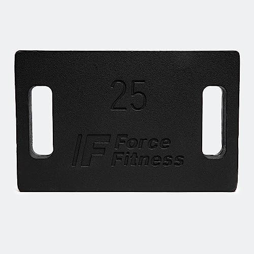 FORCE FITNESS Gjutjärn Viktskivor för Rucking Ryggsäck – 5–25kg Träningsvikter för Viktväst, Hemmagym, Konditionsträning, Vandring, Funktionell Träning & Styrketräning