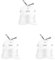 BLACK+DECKER BXBB00020E 20L Drawstring Bin Liners, 60 Pack, White