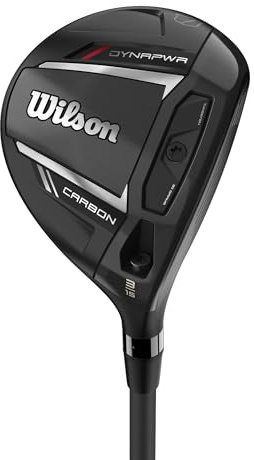 Wilson Herren DYNAPWR Carbon Men's Fairway Woods Fairwayholz, Schwarz/Rot, 5