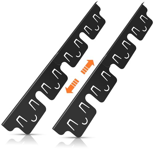 Stove Gap Covers Stainless Steel 2 Pack, Stove Gap Filler, Oven Gap Filler, Range Trim Kit, Stove Guards for Counter Side Gap Kitchen, Adjustable Length 13.8 to 27.5 - Black