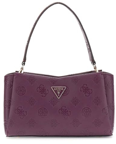 GUESS Umhängetasche Tisha Crossbody Bag Wine Logo weinrot