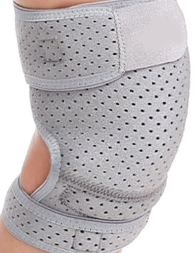 DAYLIGHE Rodillera transpirable y cómoda con estructura abierta, protector de rodilla reforzado, cinturón ajustable, accesorios de entrenamiento, mejora la estabilidad