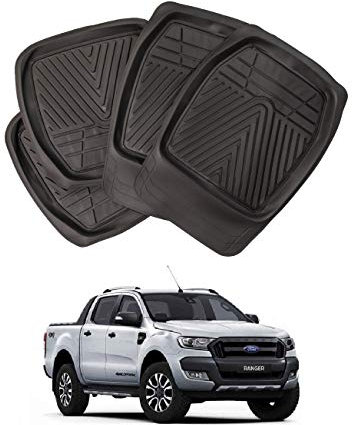 Xtremeauto New Ranger T6 Deep Tray Heavy Rubber Floor Mud Mats Wildtrak Limited XLT