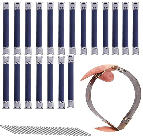 Yqhugbc 20 Pezzi Bacio Chiusure a Molla Clip, Flessibile con Chiusura a Bacio, Chiusura per Borsa Metallo Interno, per Portafoglio per Borse Artigiane Fai -da -Te