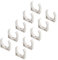 QUARKZMAN 50mm/2 '' PVC Acqua Tubo Morsetti Clip x 20 pz U-Forma Fibbie per Tubo Acqua Fornitura, Bianco
