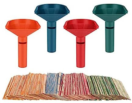 Feriany Münzsortierer mit Münzverpackungen mit 150 Stück Münzrollenverpackungen, Verschiedenen Münzzählröhren Aus Kunststoff für Alle Münzen