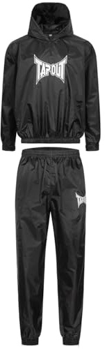 Tapout Terraza Combinaison de Sauna, Noir/Blanc, L Homme