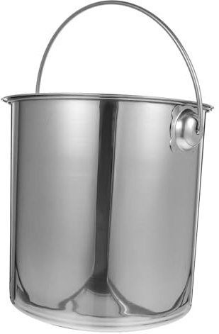 Amosfun Kamin-Reinigungseimer edelstahlbehälter kamineimer Ascheeimer für den Kamin Rustikale Milchkanne mit Deckel Eimer für Kamin Kaminascheeimer aus Eisen drinnen Container Holzkohle