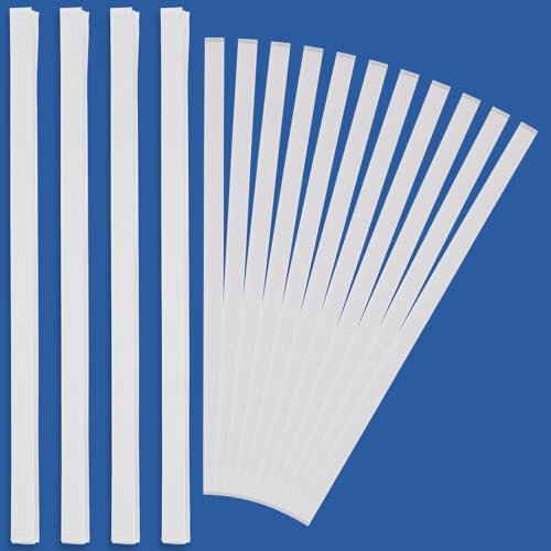 Lemecima 50 strisce di colla termica per riparazioni di rilegatura di libri, rilegatura termica con retro in rete per capacità di 80-110 fogli, 12 mm