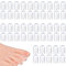 ZEPIQOR 50 Piezas Protector Dedos Pie Silicona, Protector Dedo Gordo Pie, Protector De Dedos De Los Pies, Protector Dedos Pie Transpirable para Ampollas, Callos y Callosidades