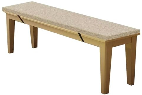 WEALSFUN Cuscino Per Panca,Cuscini Giardino Esterno per Panche Cuscino Panca Panchina da Giardino con Fodera sfoderabile Cuscino da terrazza esterne Sedili Pranzo Per Cucina,100x30x5CM Beige